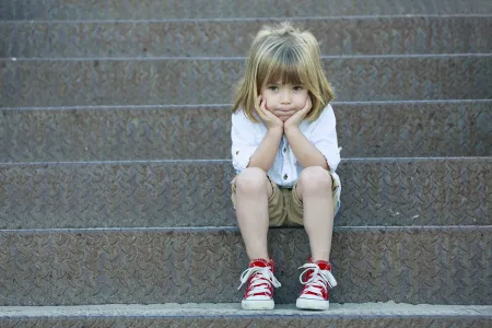 Your Skin - Child on stairs